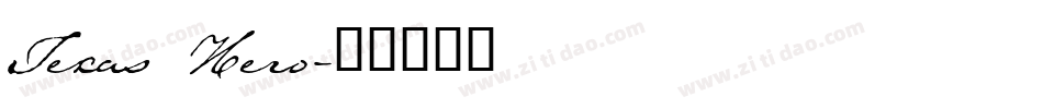 Texas Hero字体转换